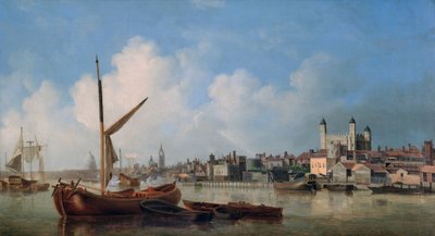 View of the River Thames, Near the Tower of London by Samuel Scott